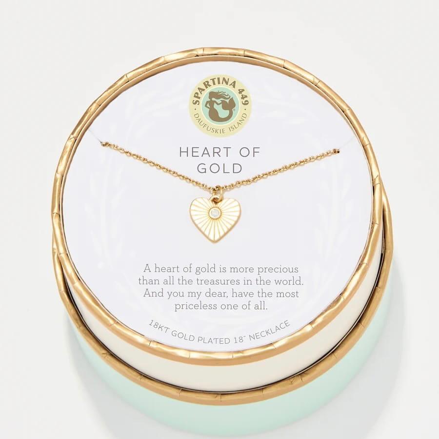 Sea La Vie Heart of Gold Necklace
