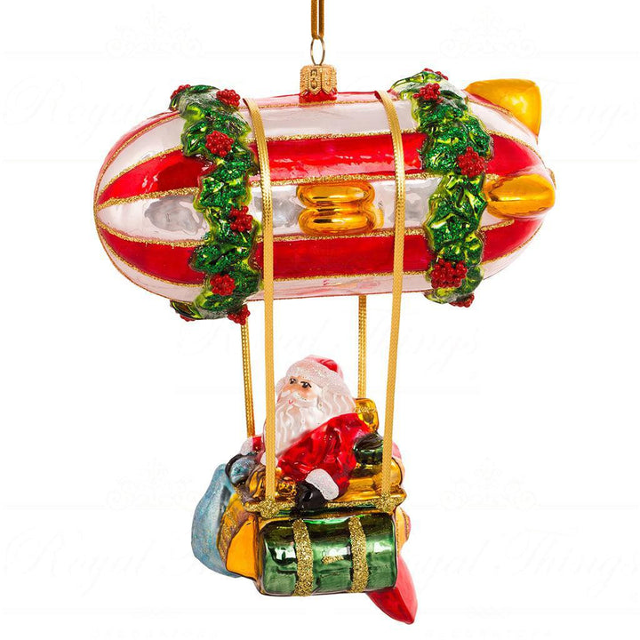 Santa and his Zeppelin Ornament | Huras Family