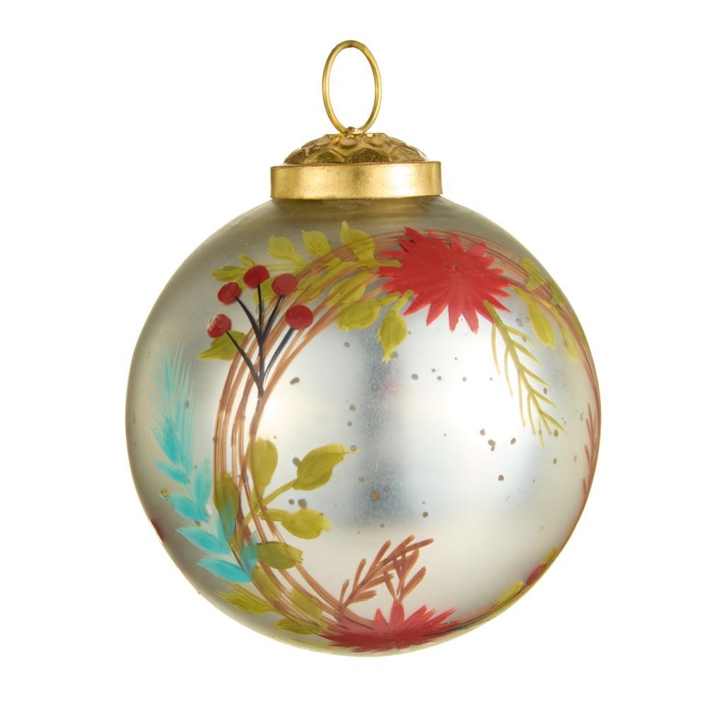 Silver Floral Ornament