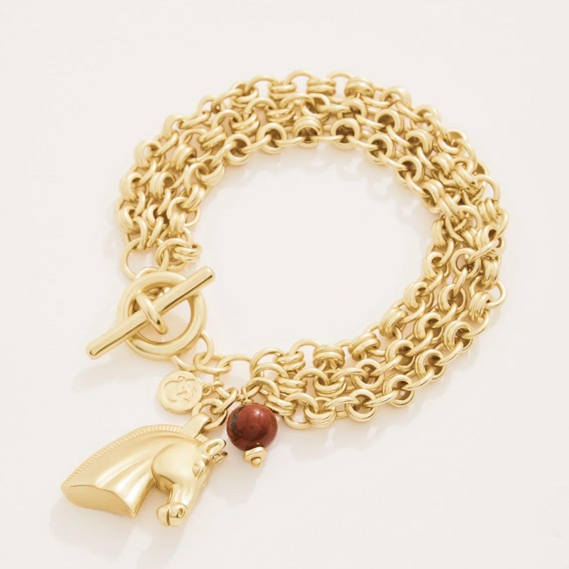 Trixie Gold Toggle Bracelet