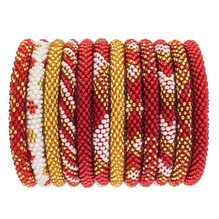 Red + Gold Roll On® Bracelet