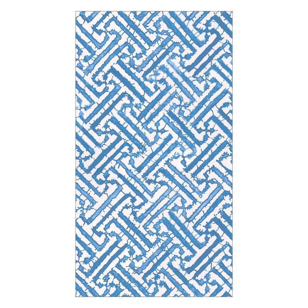 Blue Fretwork Guest Towel Napkins