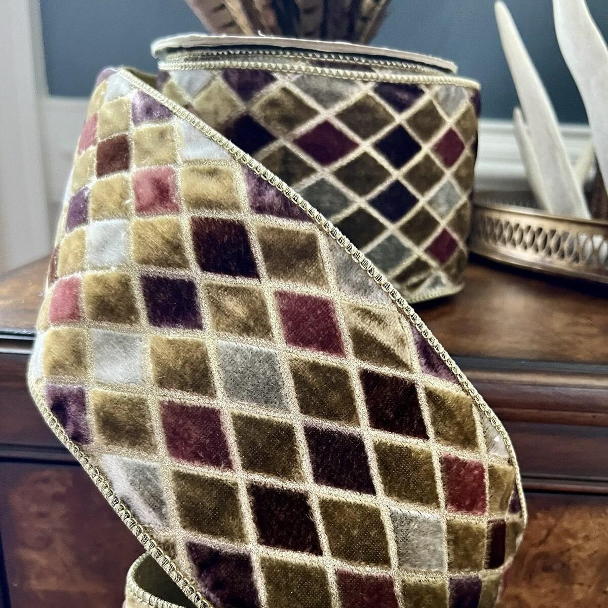 Harlequin Velvet Metallic & Glitter Ribbon