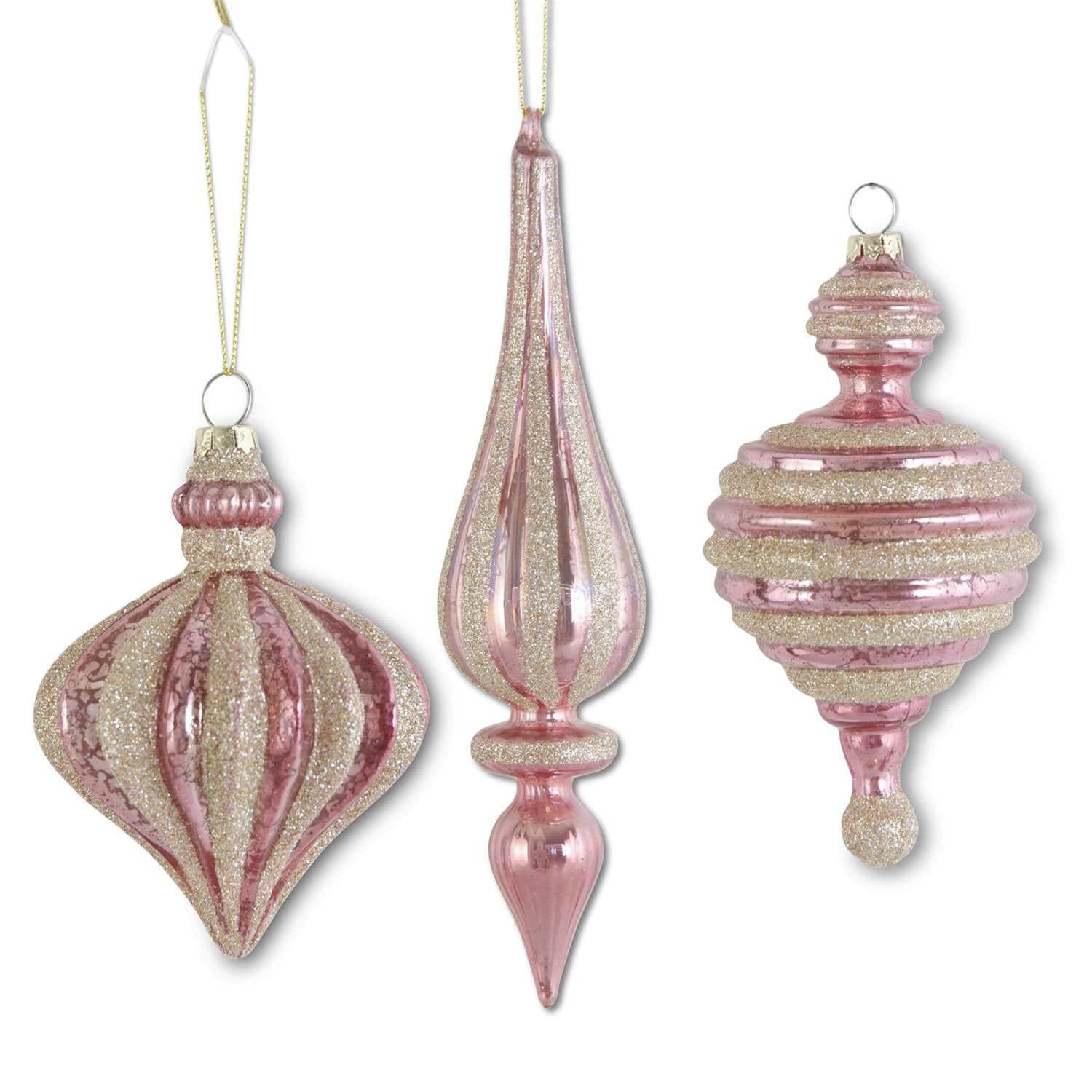 Pink Mercury Glass Ornament