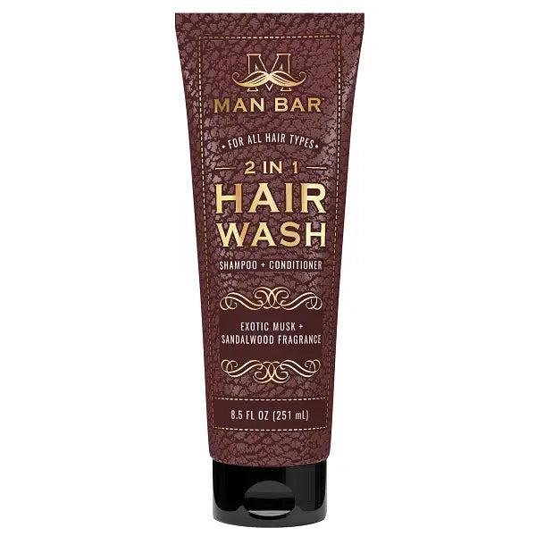 Man Bar Exotic Musk & Sandalwood 2 in 1 Hair Wash