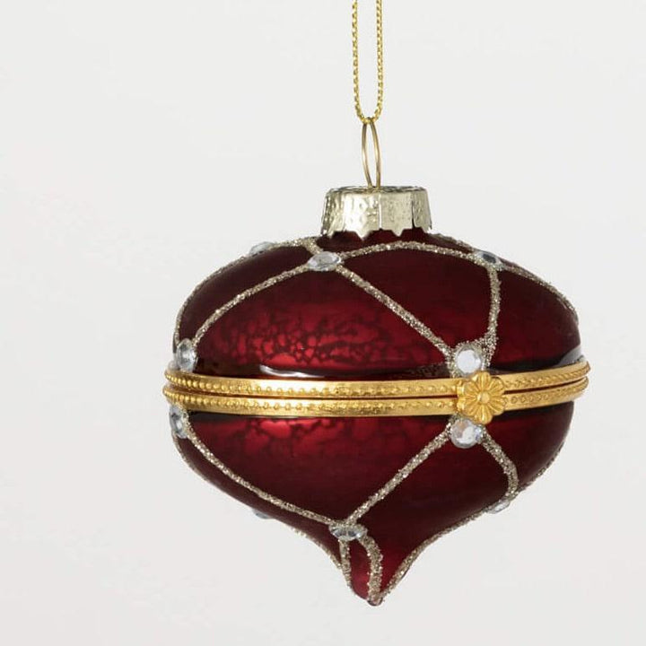 Opulent Red Box Ornament