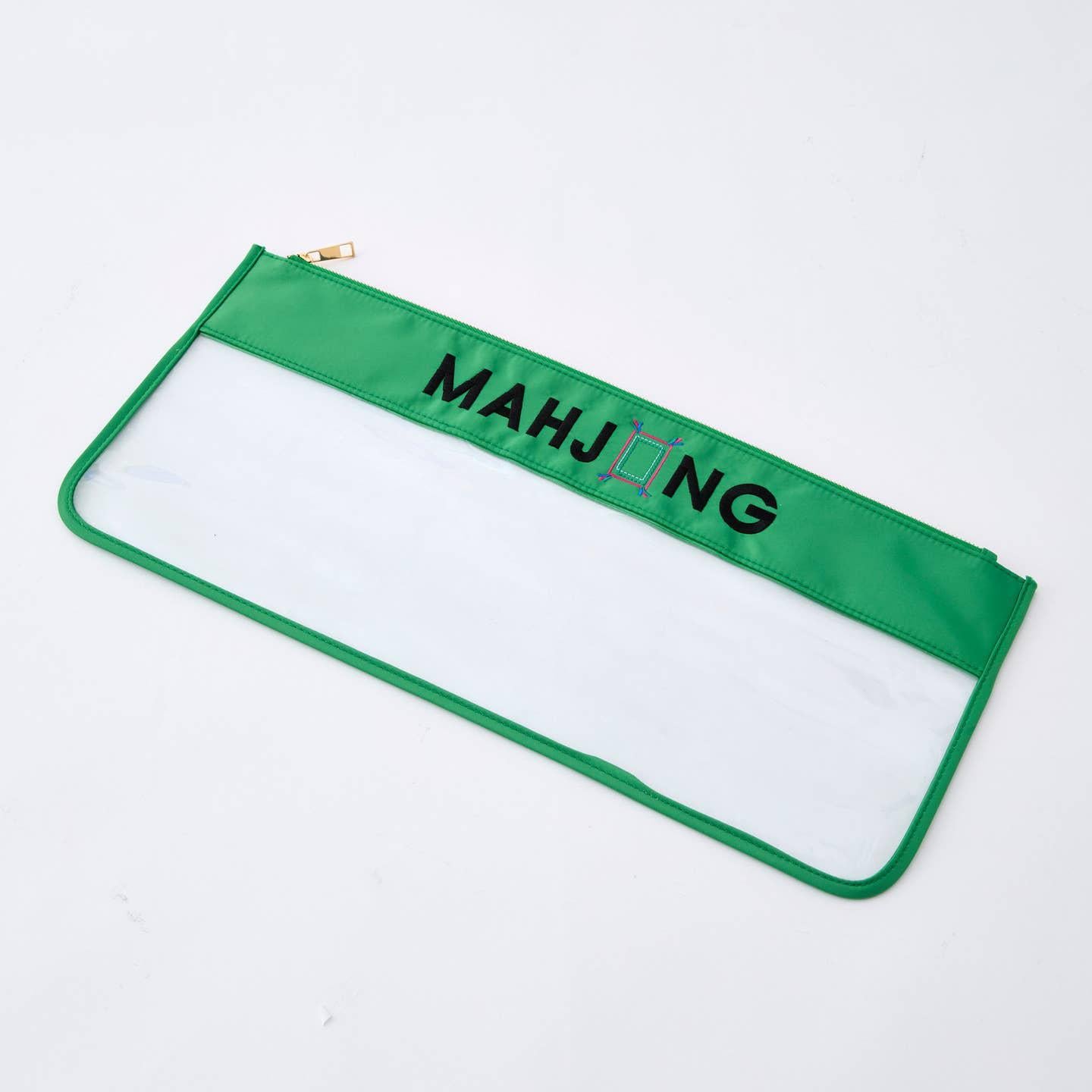 Green Stitched Mahjong Bag