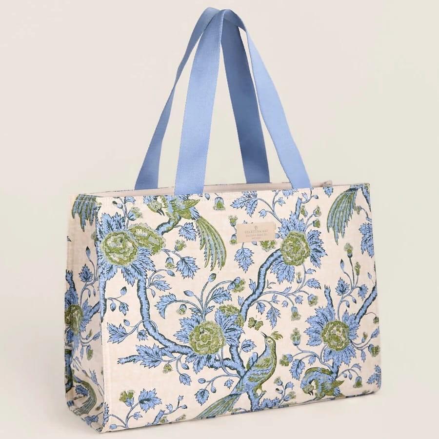 Japonica Bird Green Market Tote