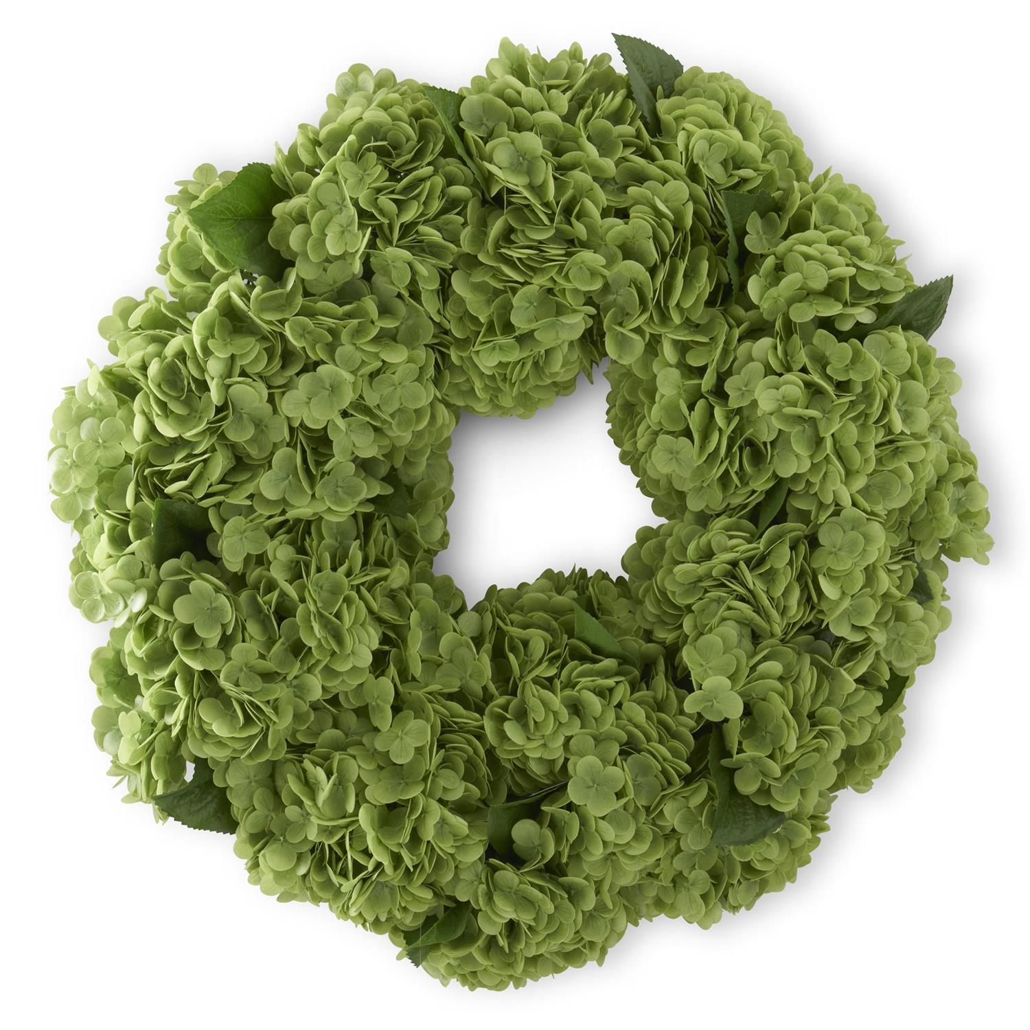 Green Real Touch Hydrangea Wreath