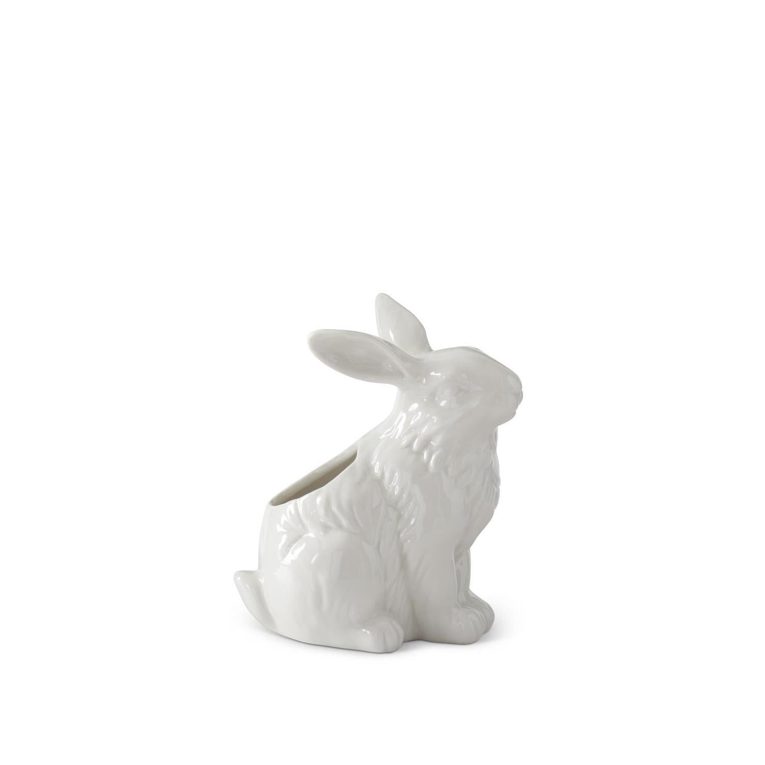 White Porcelain Rabbit Container