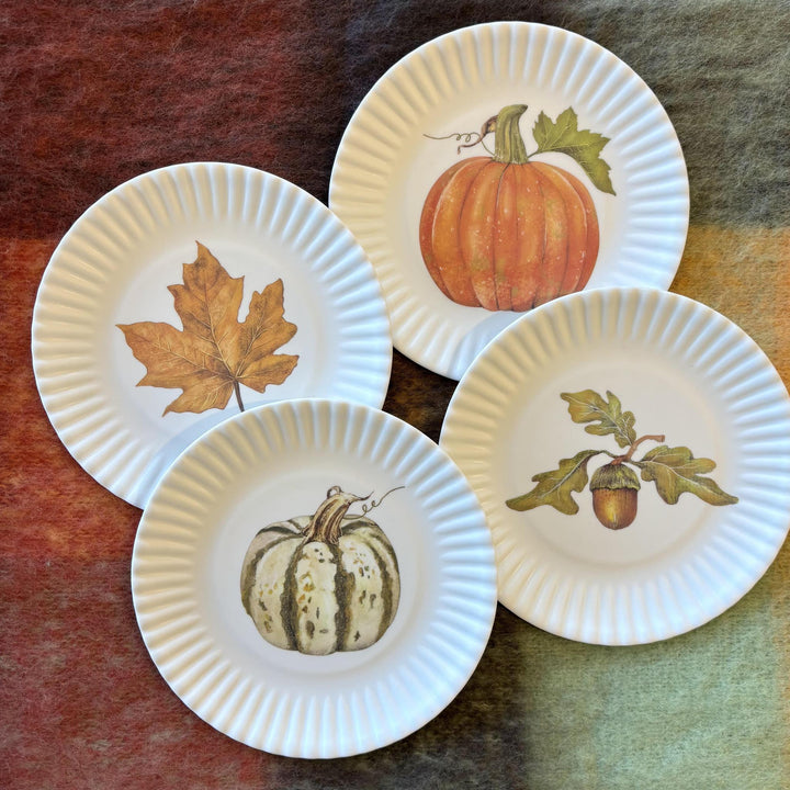 Melamine Fall Appetizer Plate Set