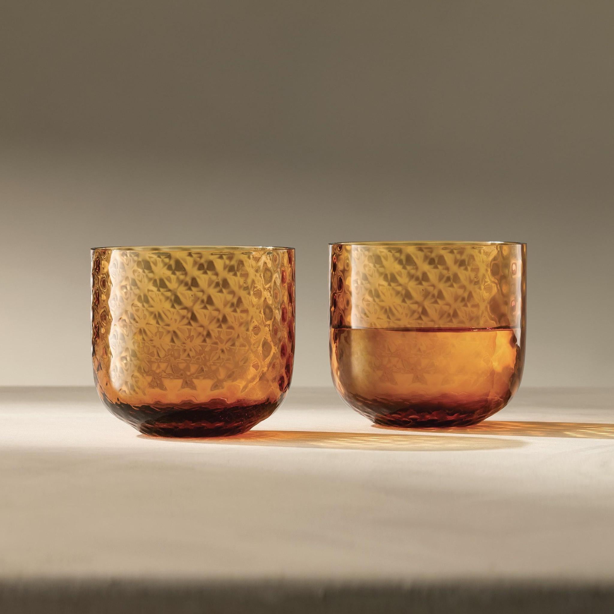 Sun Amber Dapple Tumbler Set