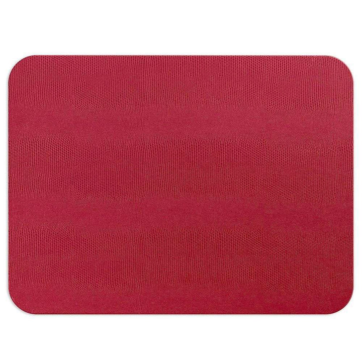 Felt-Backed Placemat| Lizard Cranberry