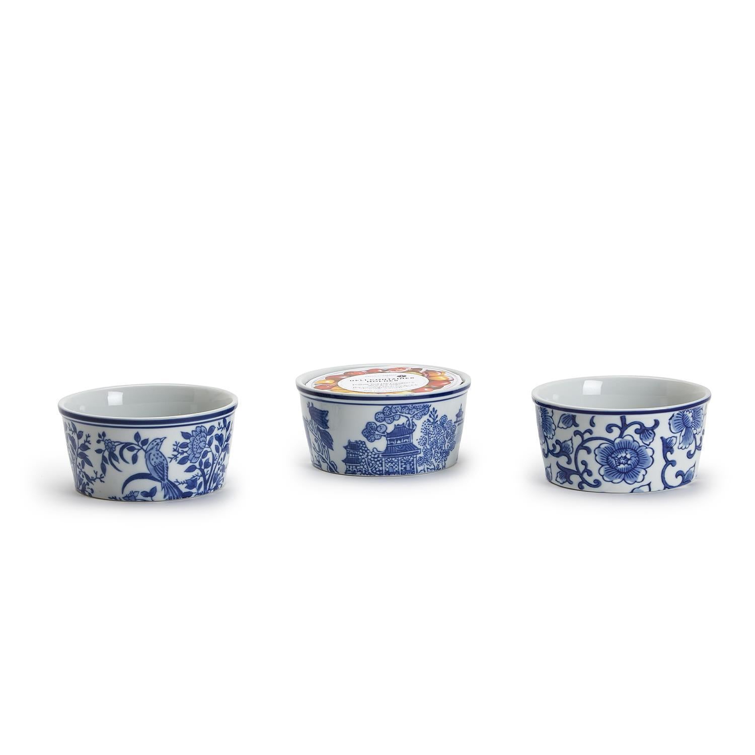 Chinoiserie Blue & White Hand Painted Dish