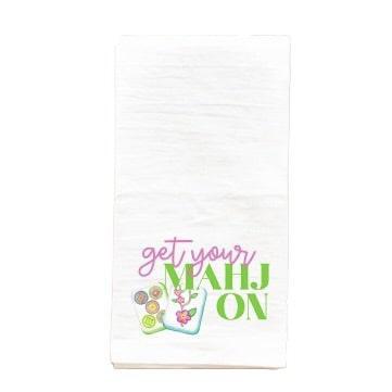 Get Your Mahjong On Tea Towel