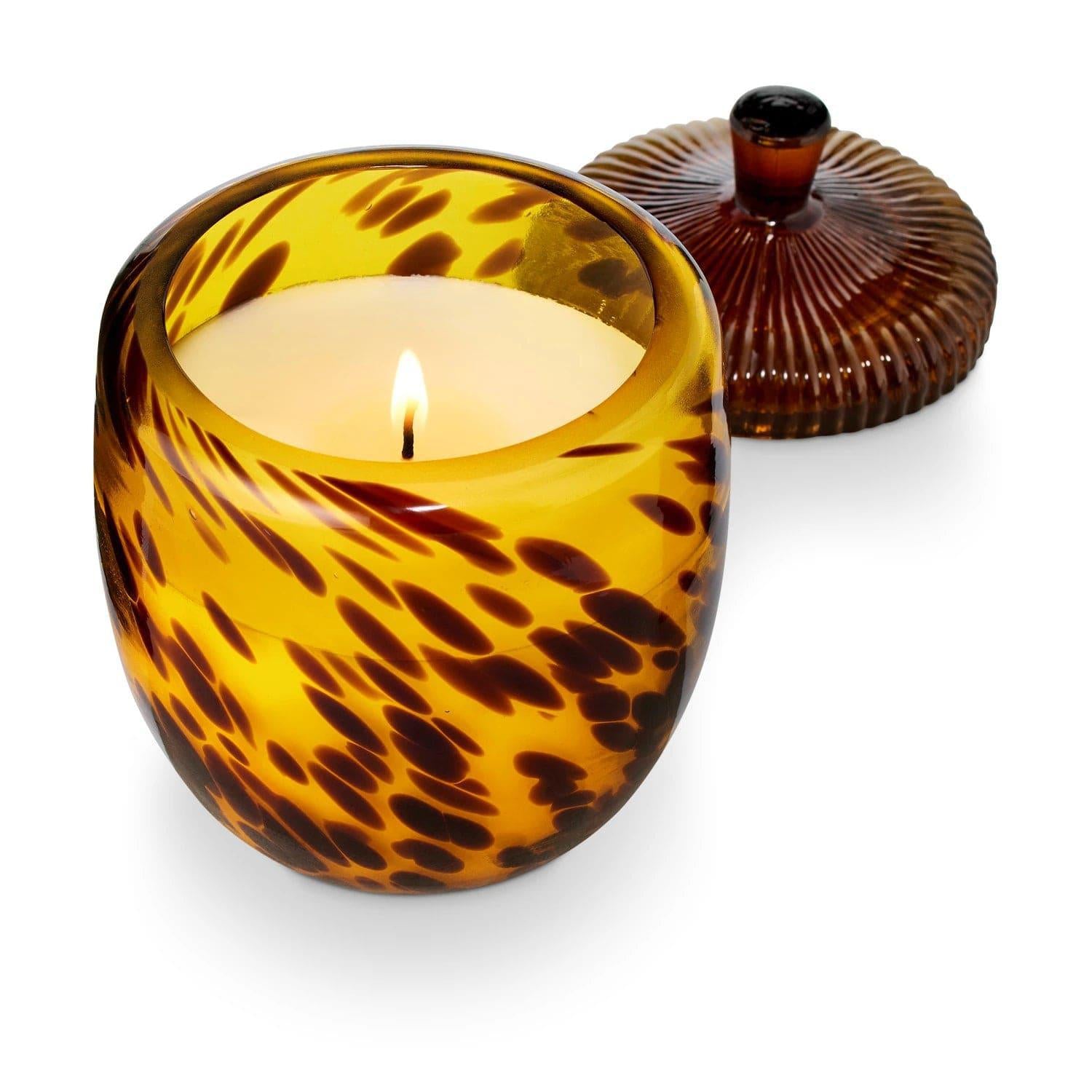 Woodfire Glass Acorn Candle