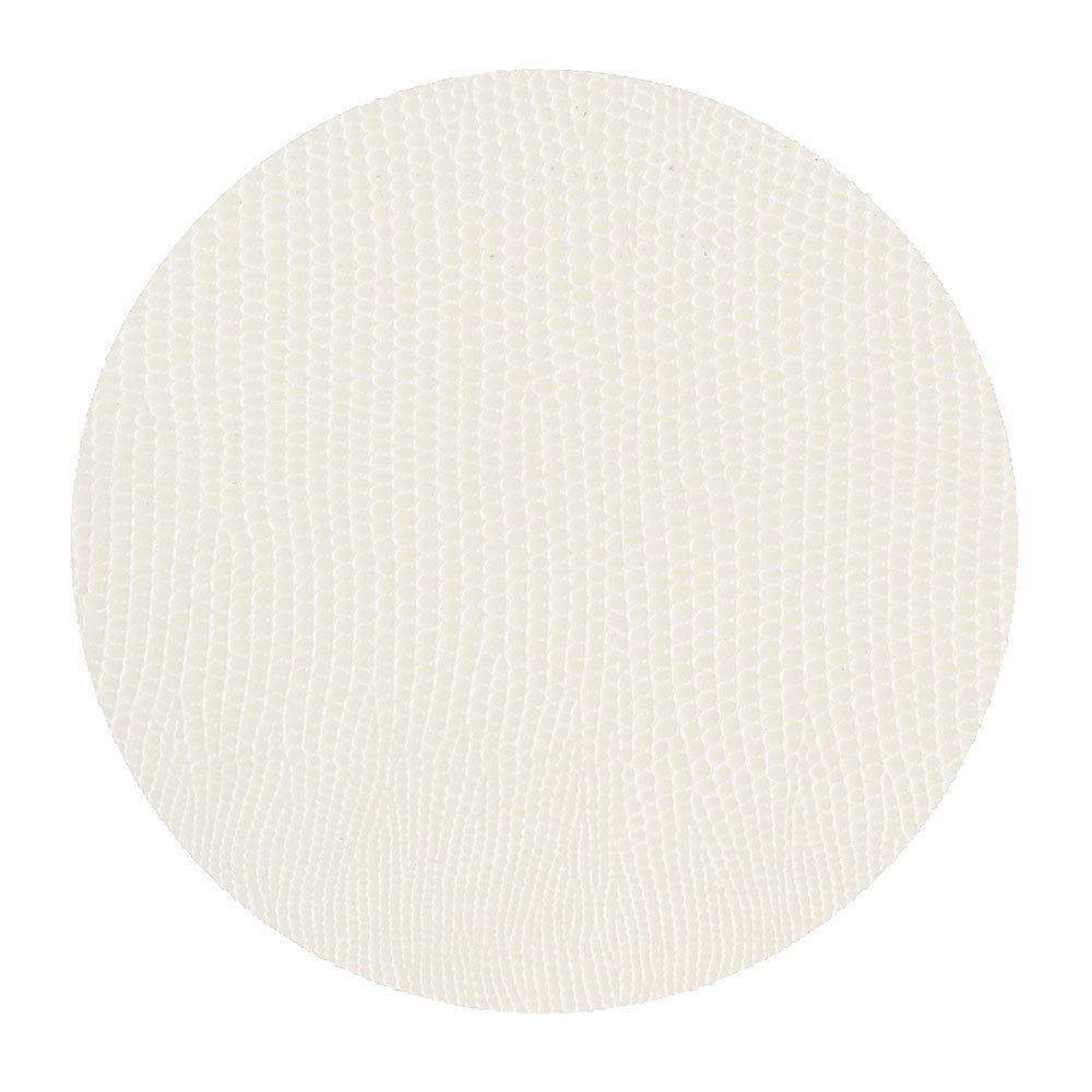 Cream Lizard Round Coasters