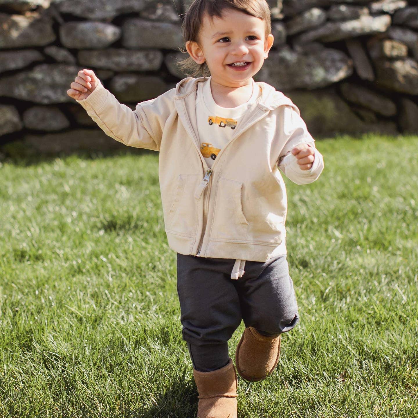 Truck Print Bodysuit, Jacket & Pant Set