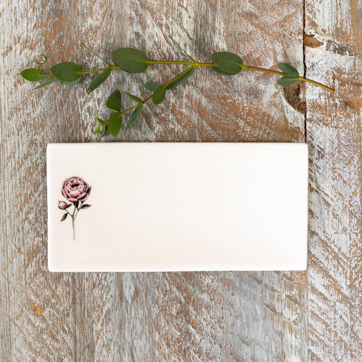 Peony Rectangular Soap Dish