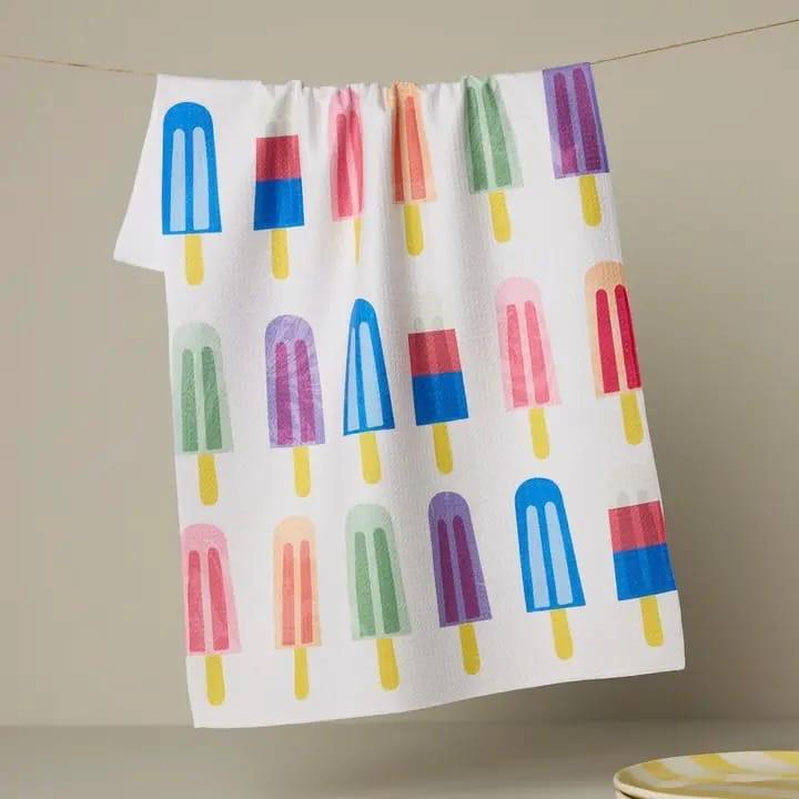 Poppy Popsicles Tea Towel