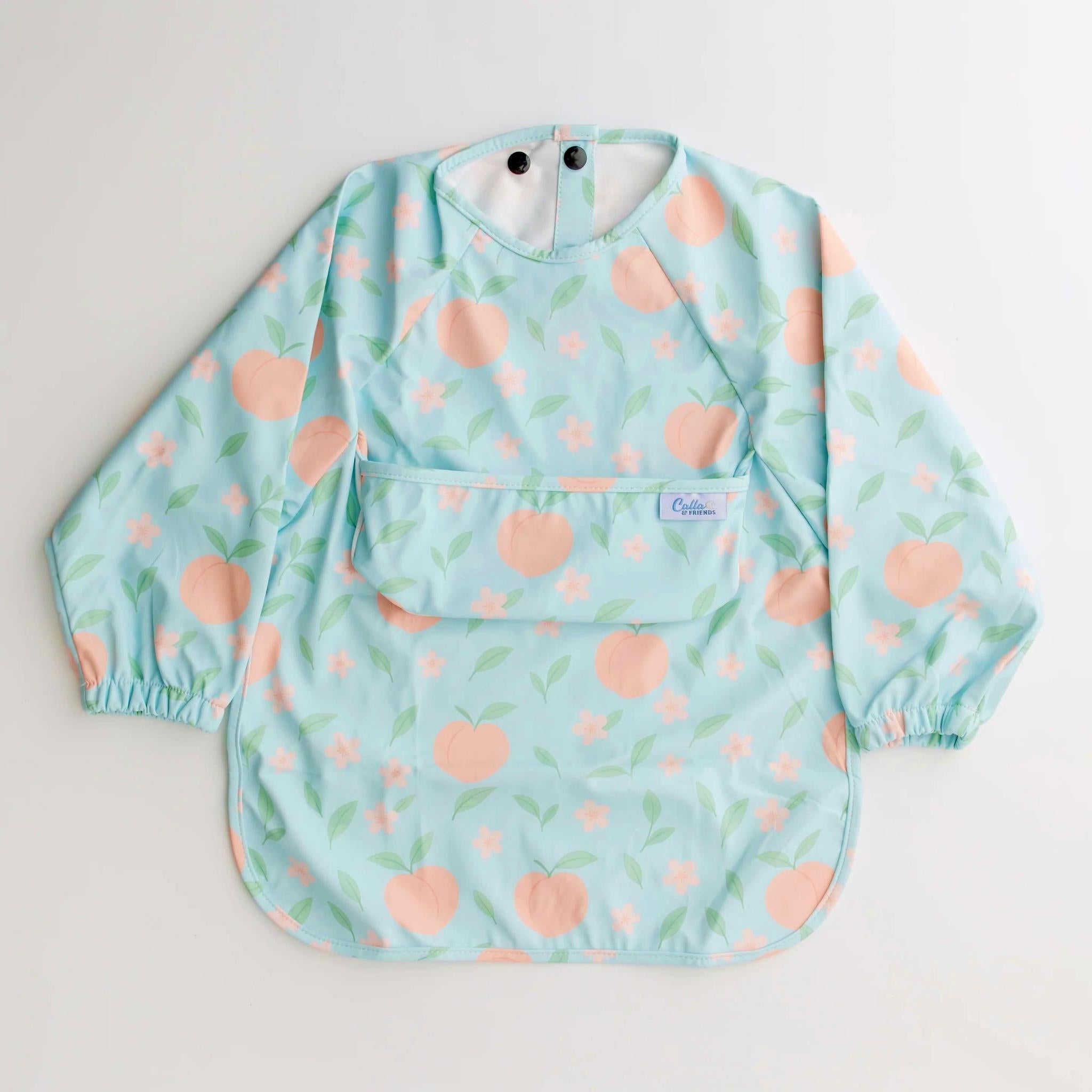 Peach Blossom Long Sleeve Bib