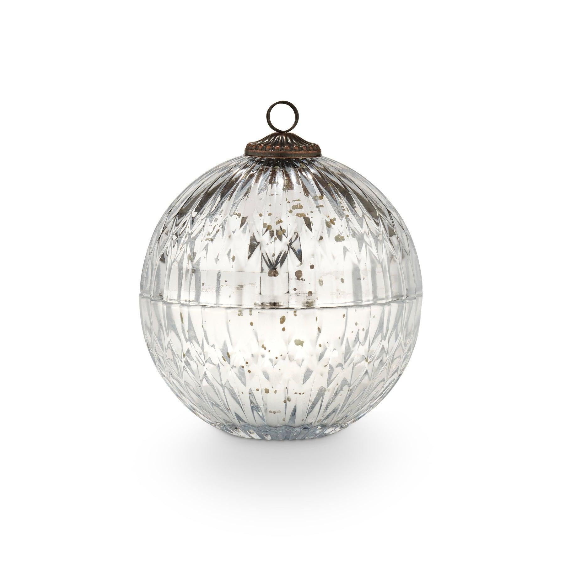 Balsam & Cedar Silver Mercury Ornament Candle