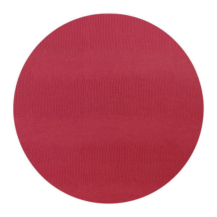 Lizard Round Placemat | Cranberry