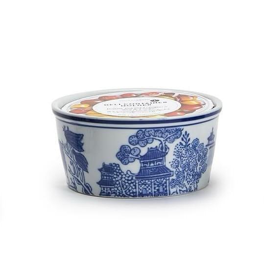 Chinoiserie Blue & White Hand Painted Dish