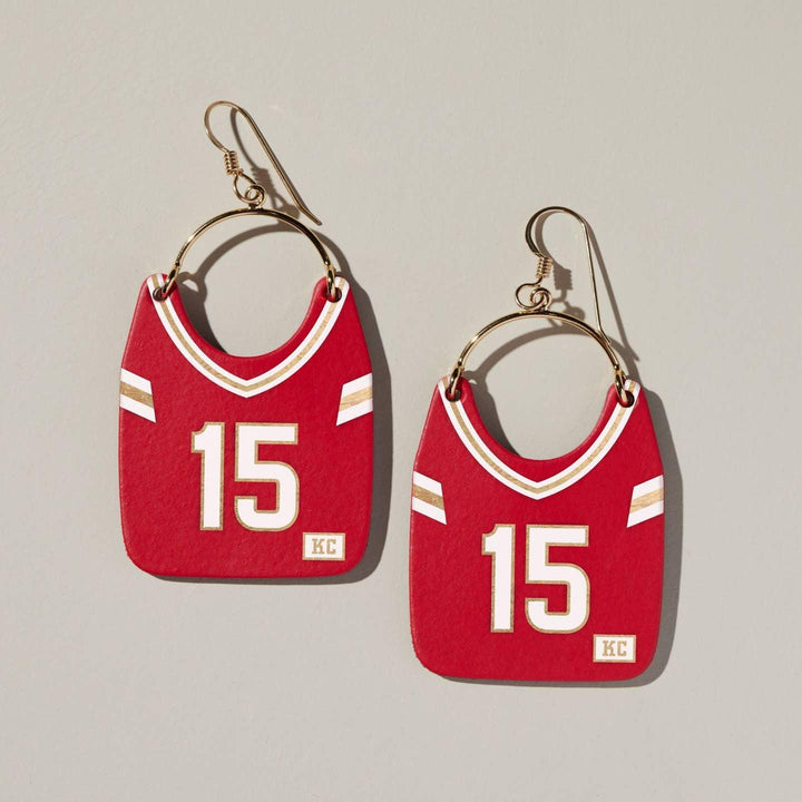 Kansas City Jersey #15 Earring