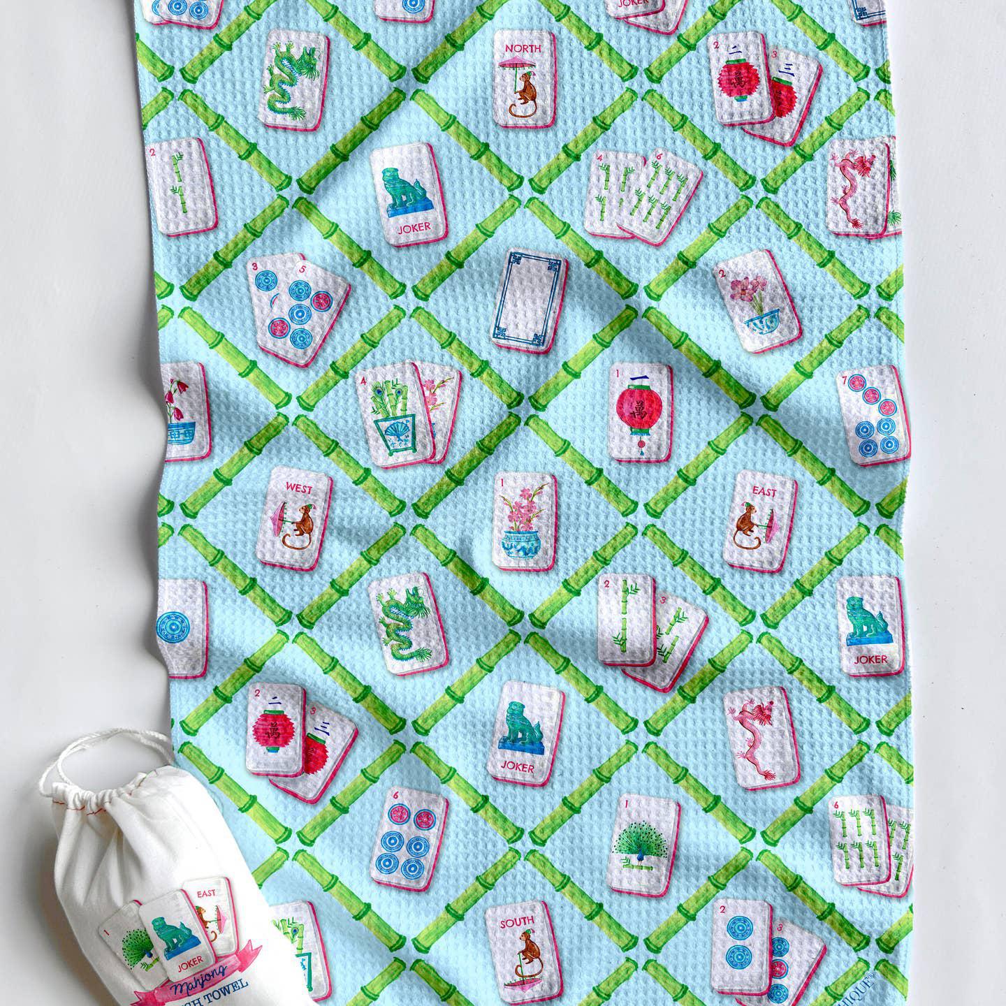 Mahjong Artwork Tea Towel