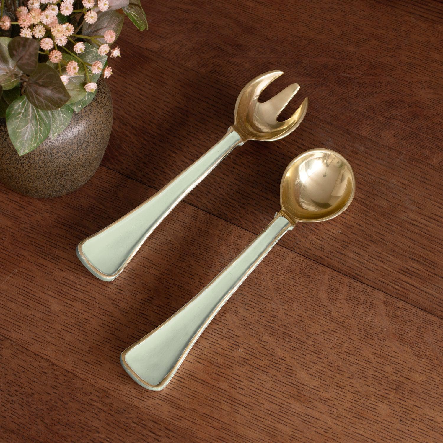 ENCANTO Soho Salad Servers | Pistachio