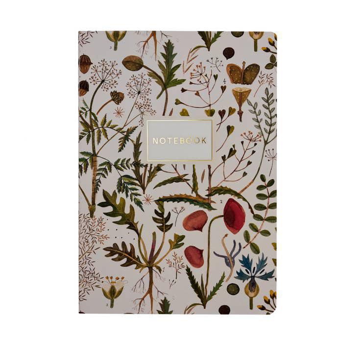 Greens and Flowers Notebook
