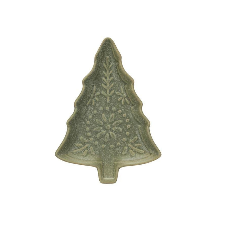 Green Tree Shaped Plate