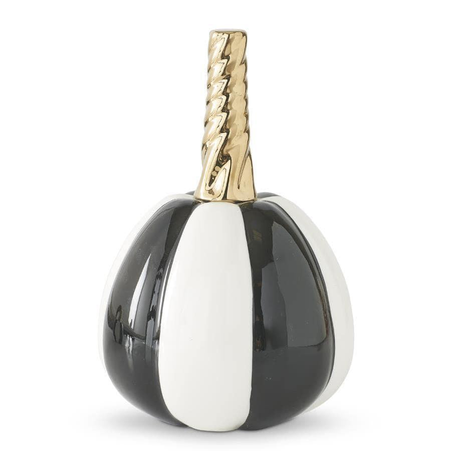 White & Black Striped Pumpkin