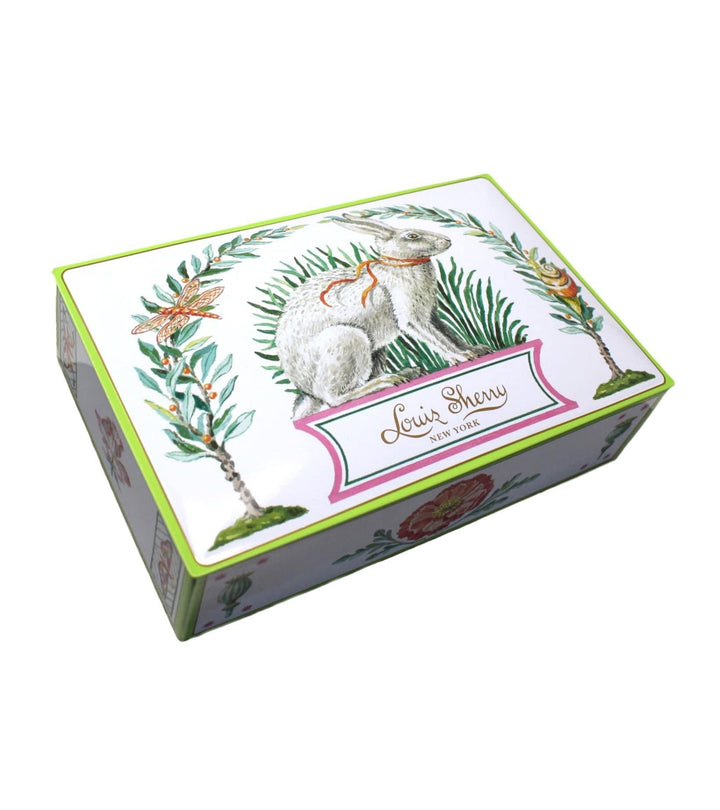 Louis Sherry Harrison Howard Bunny Rabbit Tin Of Twelve Chocolates