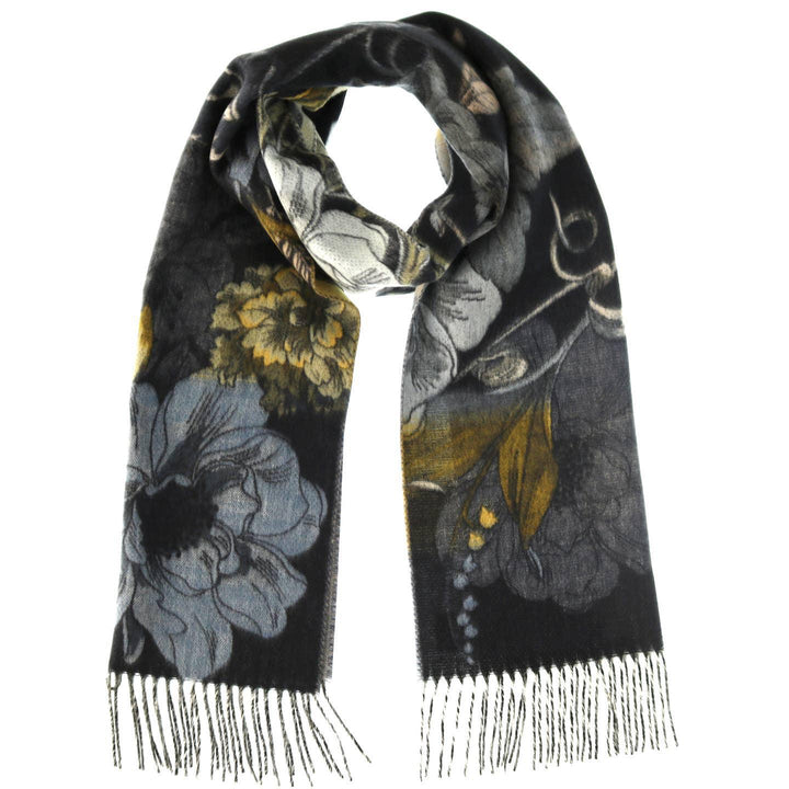 Floral Denim Scarf