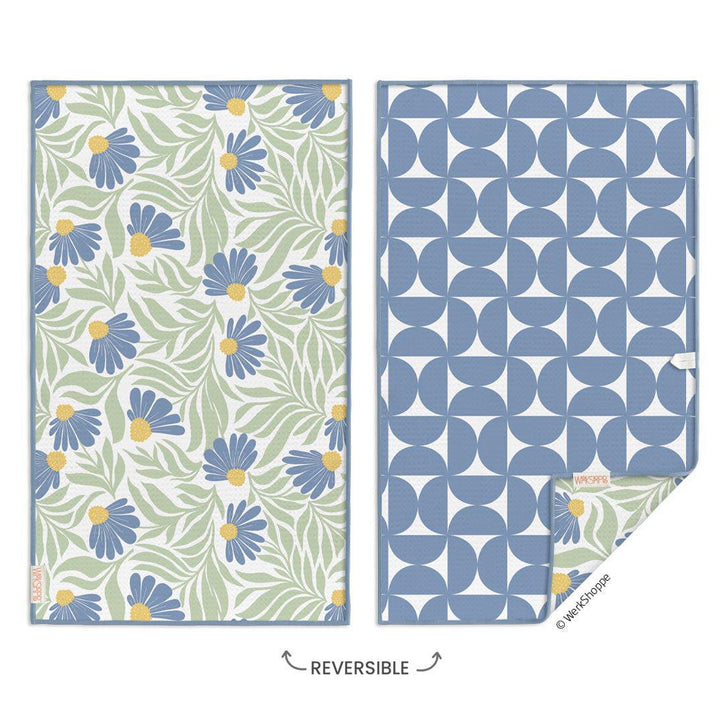 Blue Coneflower Microfiber Towel