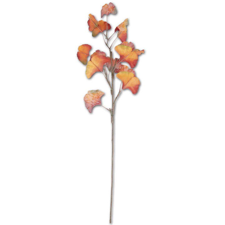 Two-Tone Orange Gingko Stem