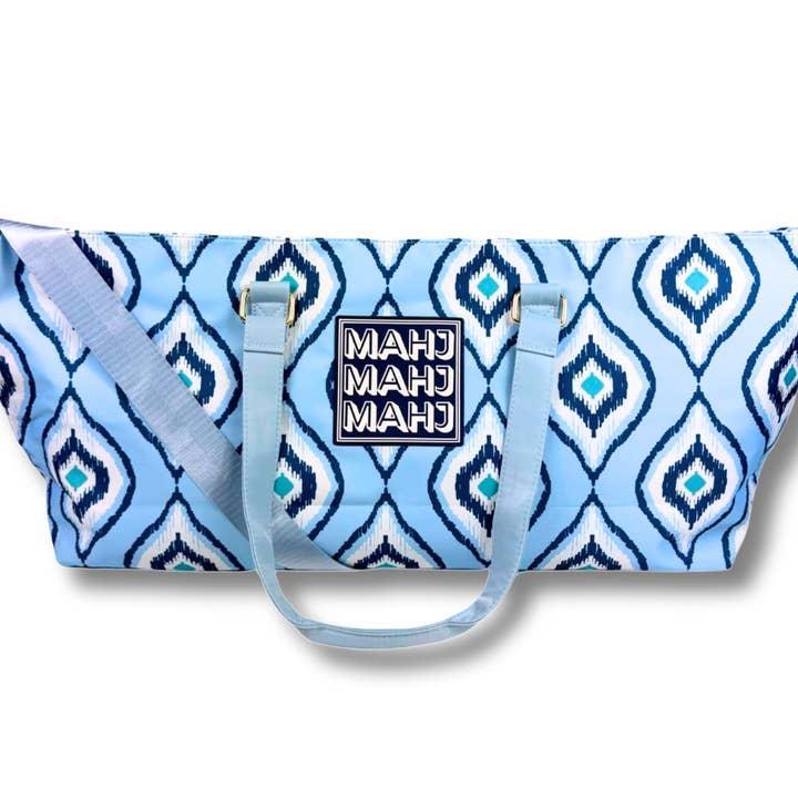 IKAT Blue Mahjong Tote