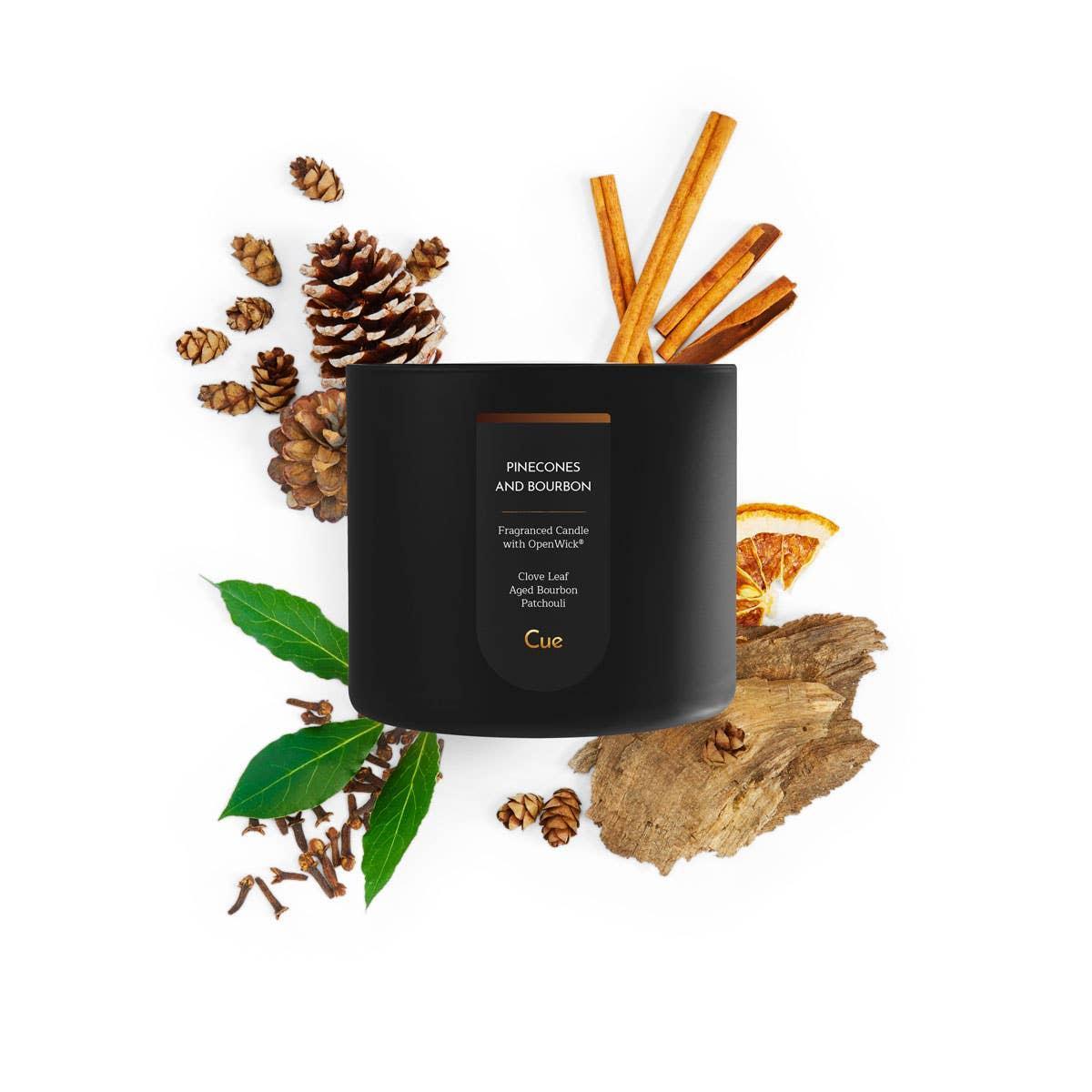 Pinecones and Bourbon Candle