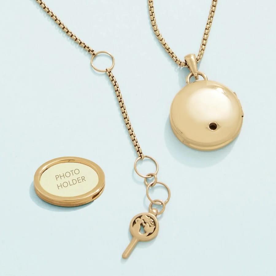 Starburst Photo Locket Necklace
