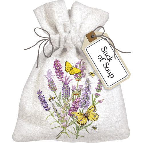 Lavender Butterfly Sack of Soap