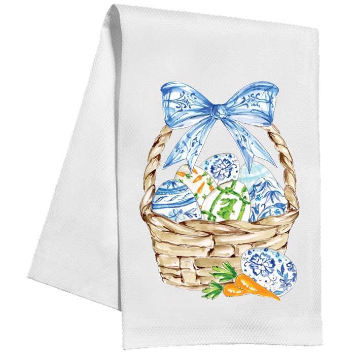 Easter Basket Tea Towel