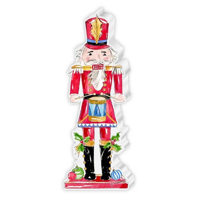 Acrylic Nutcracker in Red with Drum