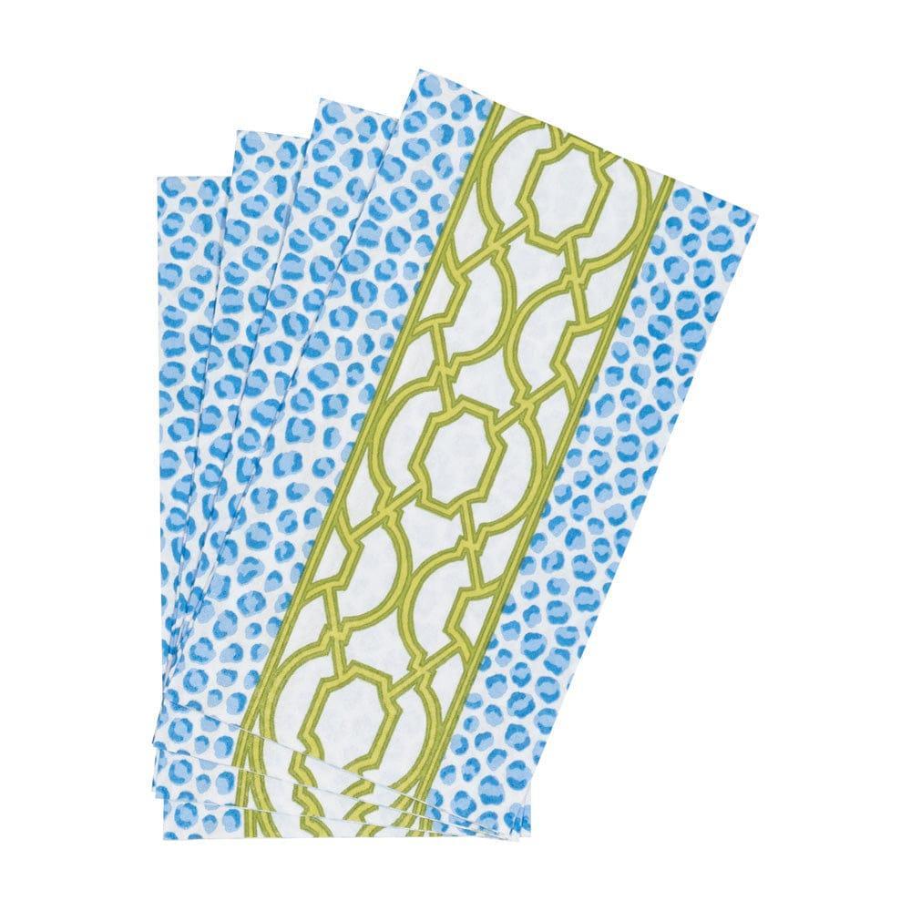 Knots And Spots Blue/Green Guest Towel Napkins