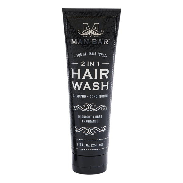 Man Bar Midnight Amber 2 in 1 Hair Wash