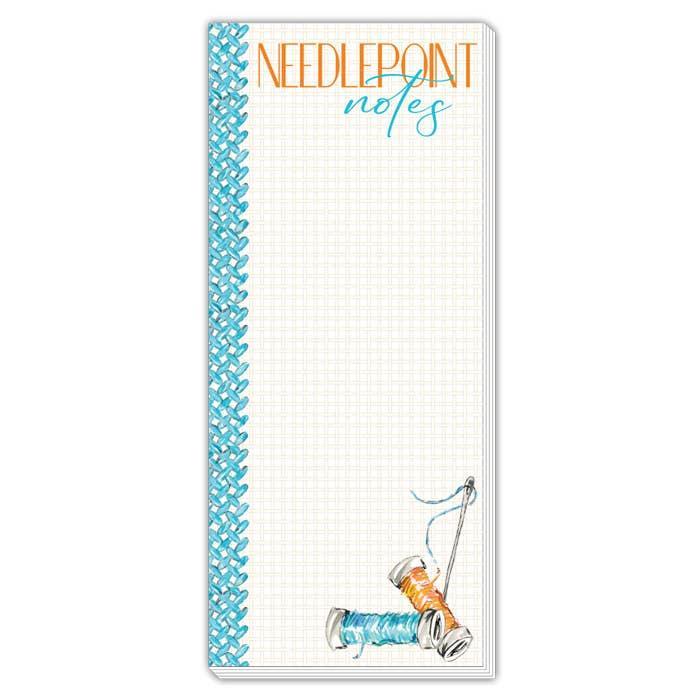 Needlepoint Stitch Skinny Notepad