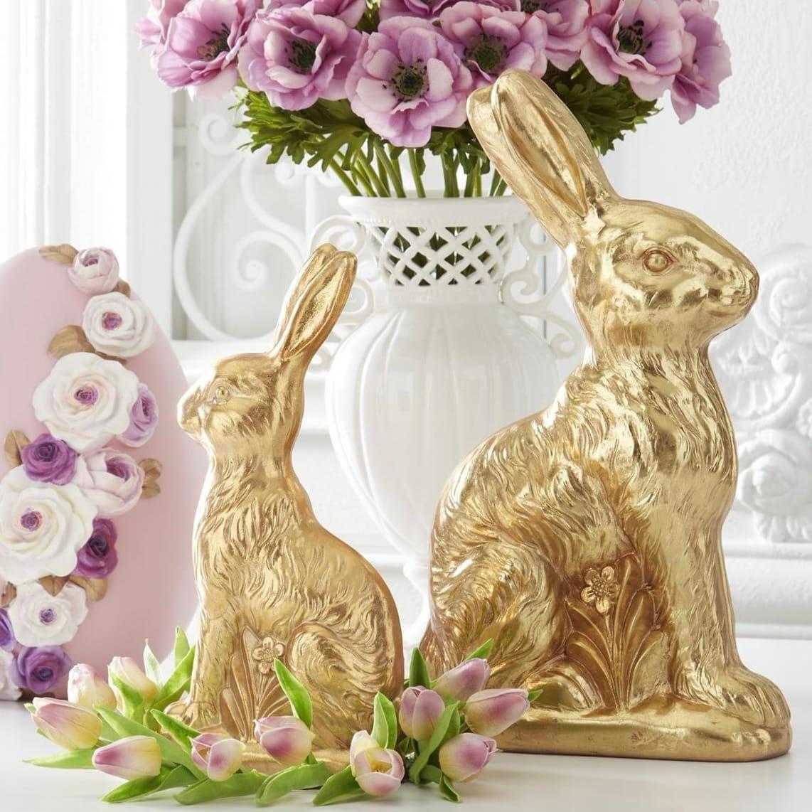 Gold Foil Chocolate Easter Bunny