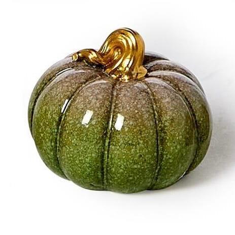 Gold Stem Mini Ceramic Pumpkins