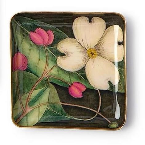 Floral Print Trinket Tray